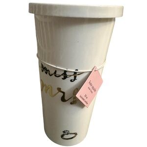 Kate Spade Miss To Mrs. Tumbler 20oz NWT No straw
